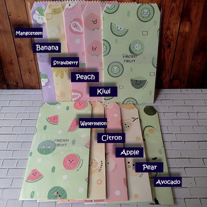 

Amplop Lebaran Lebih Lebar / Angpao Wedding Motif Fancy - Fruit