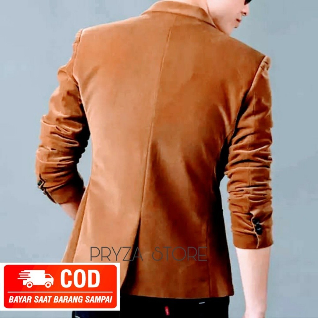 [MADE BY QUALITY] PRYZA Jas Blazer Pria Casual Coklat Jaguar Original DF&Y / Jas Blazer Kerja Kantor