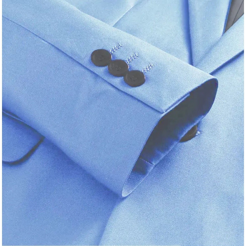 [MADE BY QUALITY] SETELAN JAS CELANA BIRU MUDA FORMAL / JAS FORMAL PRIA / JAS KANTOR / JAS NIKAH