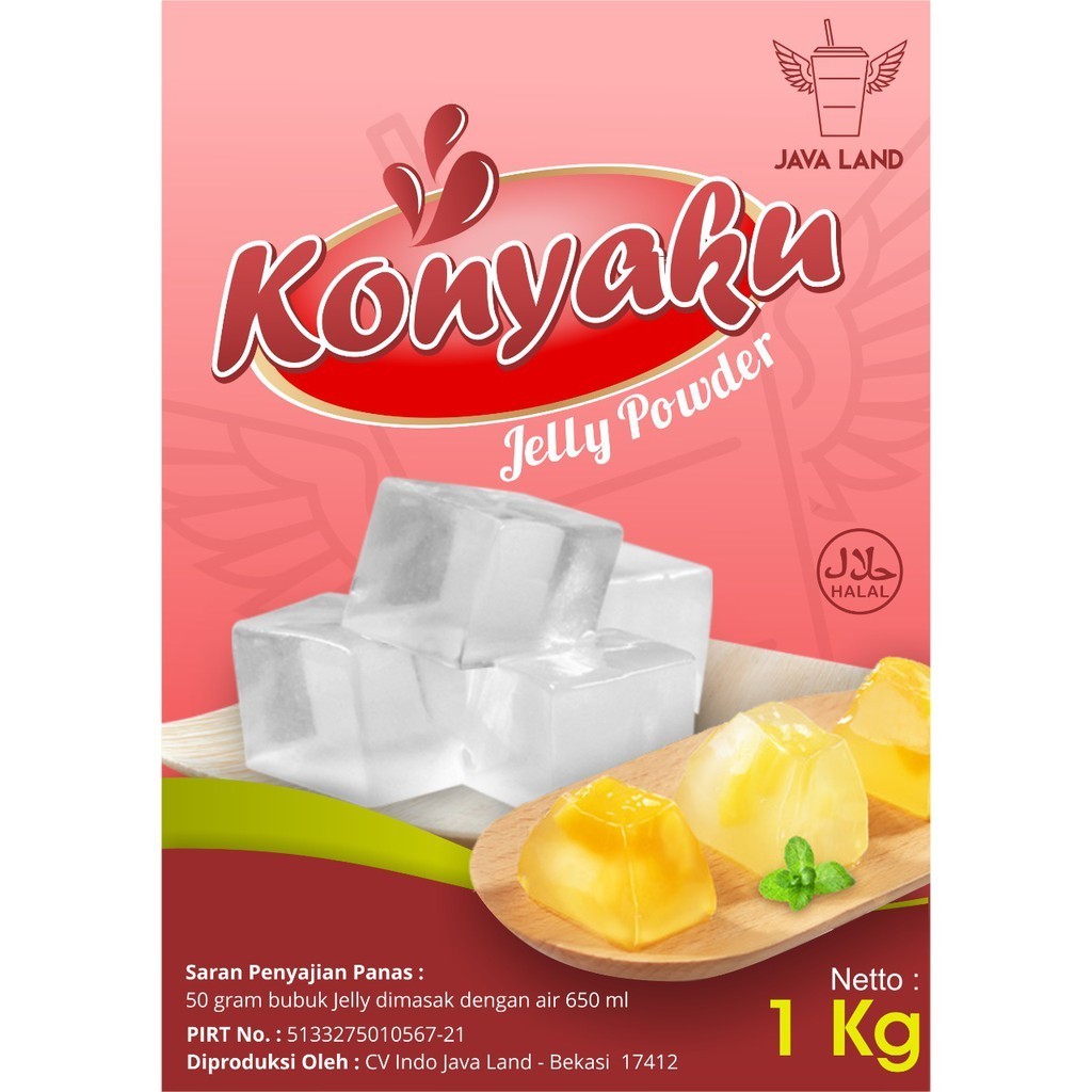 

Javaland Konyaku Jelly 1Kg | Topping Minuman Kekinian | Jely / Agar-agar premix