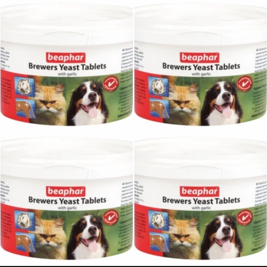 vitamin bulu kucing anjing tablet beaphar brewers yeast