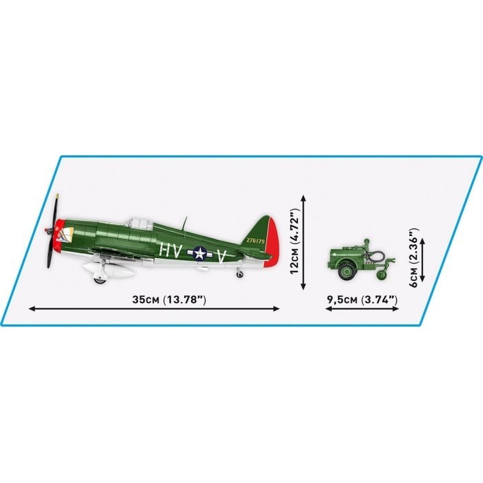 Best Cobi 5736 (P - 47 Thunderbolt & Tank Trailer) Gratis Ongkir