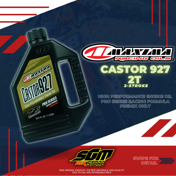 PROMO OLI MAXIMA RACING CASTOR 927 2-STROKE HIGH PERFORMANCE ENGINE OIL #ORIGINAL
