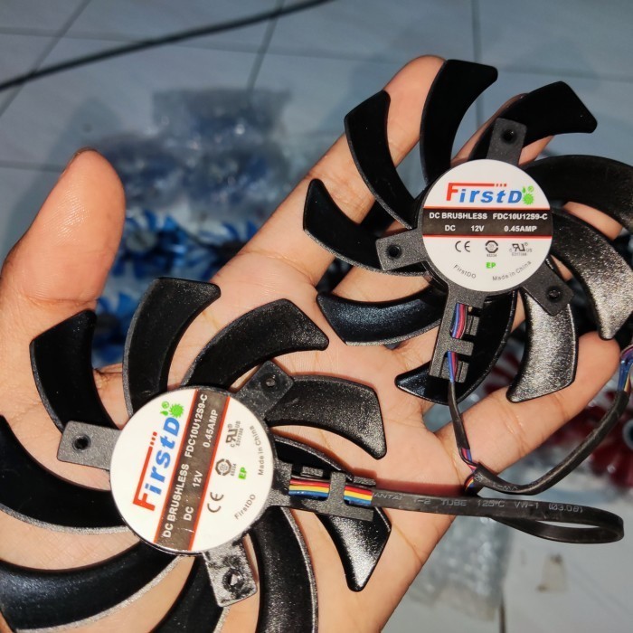 New [Bisa Cod] Fan Vga Dual Fan 85Mm 4 Pin Msi Gigabyte Zotac Galax Inno3D Gratis Ongkir