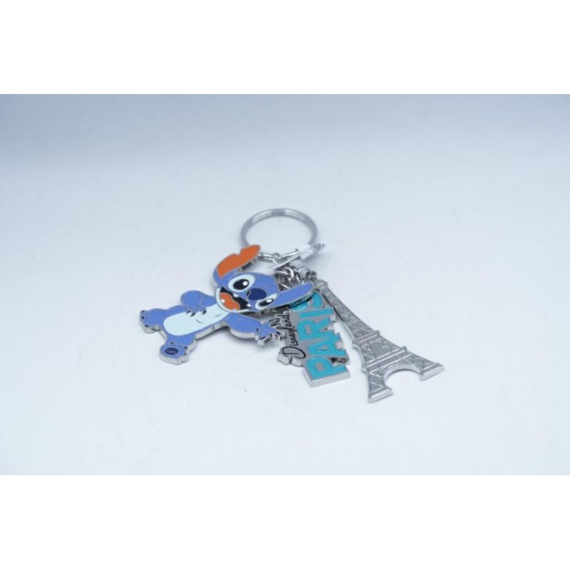 Keychain Metal Lilo Stitch Disneyland Paris Merchandise Gantungan Kunci