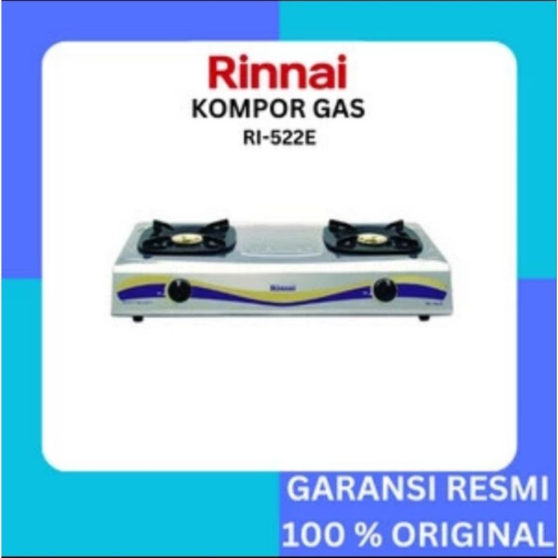 kompor gas 2 tungku rinai stenlis ri 522 e stenlis