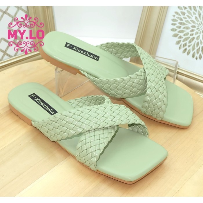 sepatu wedges bustong wanita import sofiya