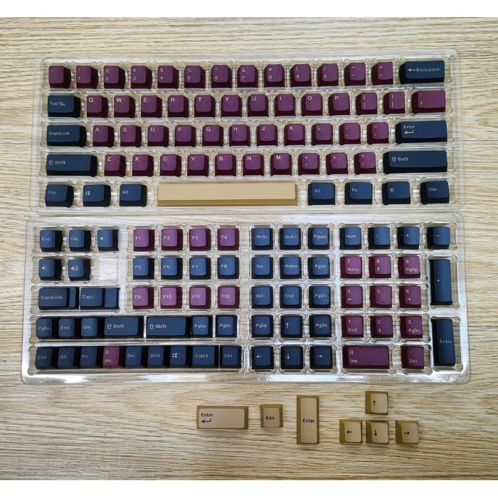 Keycaps Red Samurai Theme Pbt Oem Prodouble Shot