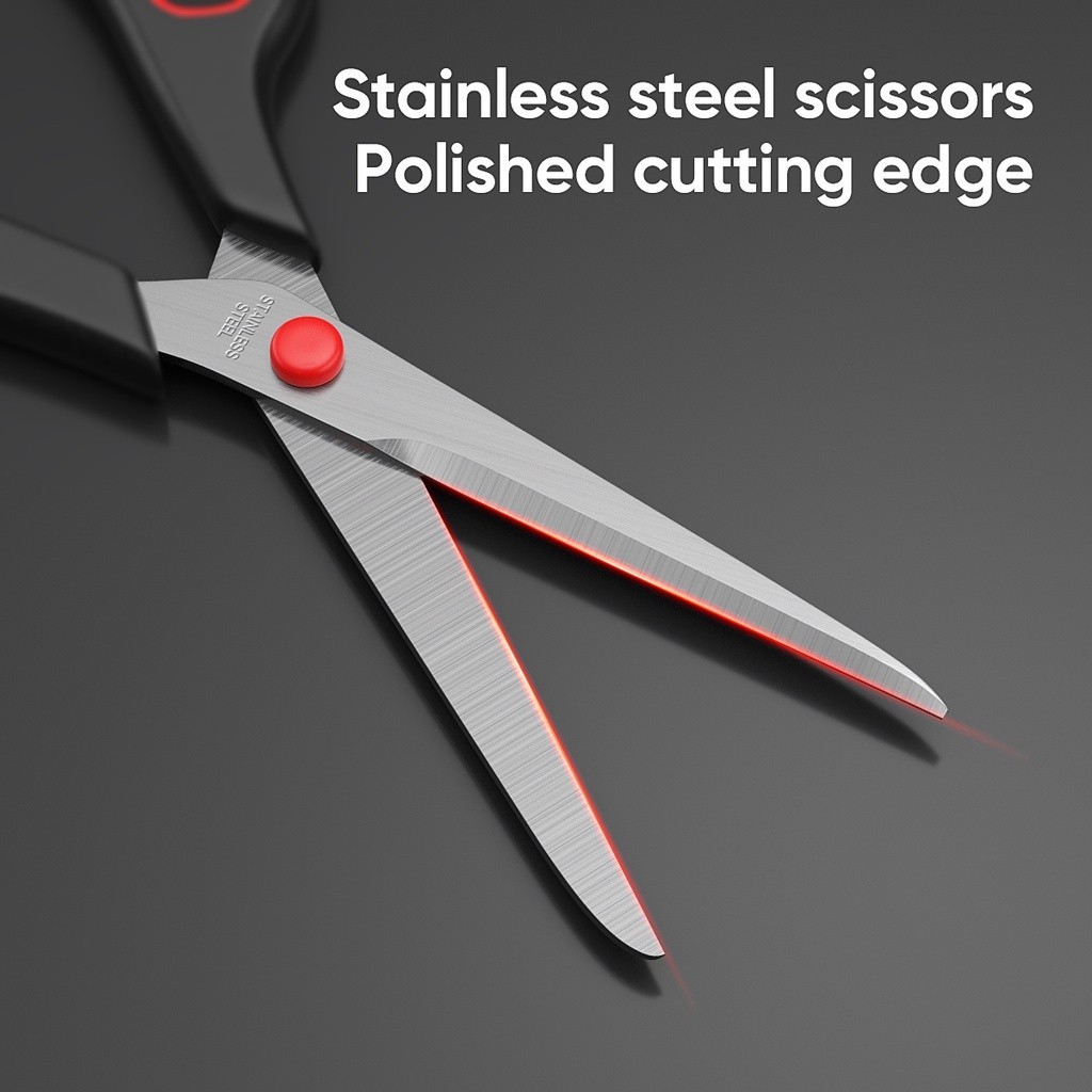 

Mitsushi Gunting Stainless Tajam Kecil Sedang Besar / Gunting Kertas Perlengkapan Sekolah Kantor