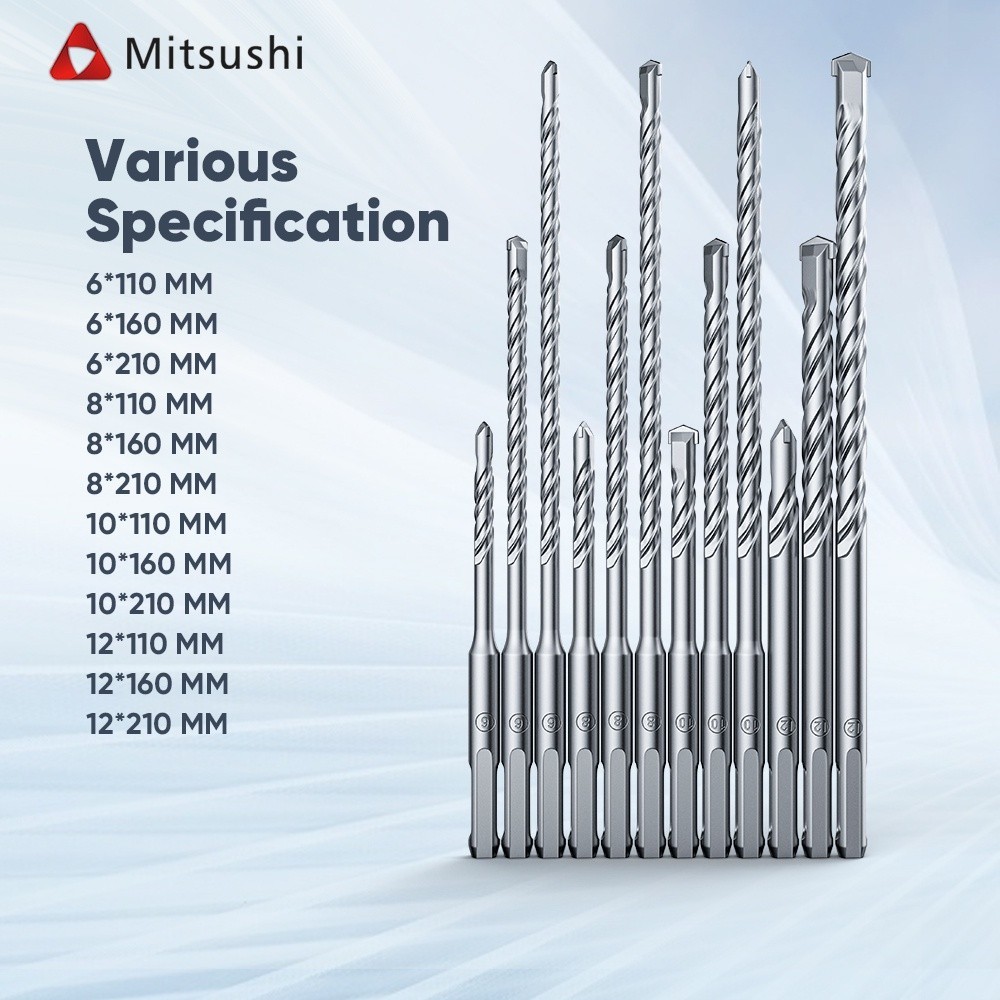 Mitsushi Mata Bor Besi HSS Jack Hammer Drill Bit SDS Plus Untuk Keramik/Beton/Kaca/Granit Keramik