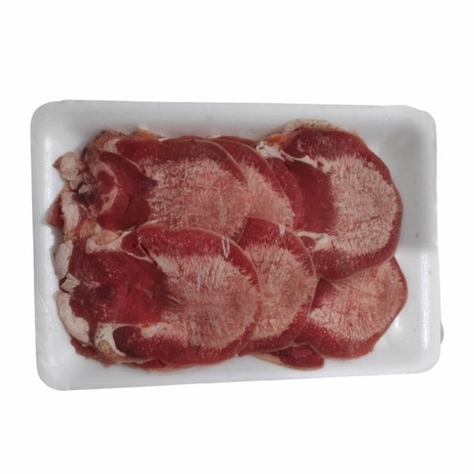 

Lidah Sapi Slice Beef Tongue Premium kupas kulit 500gram MRS2
