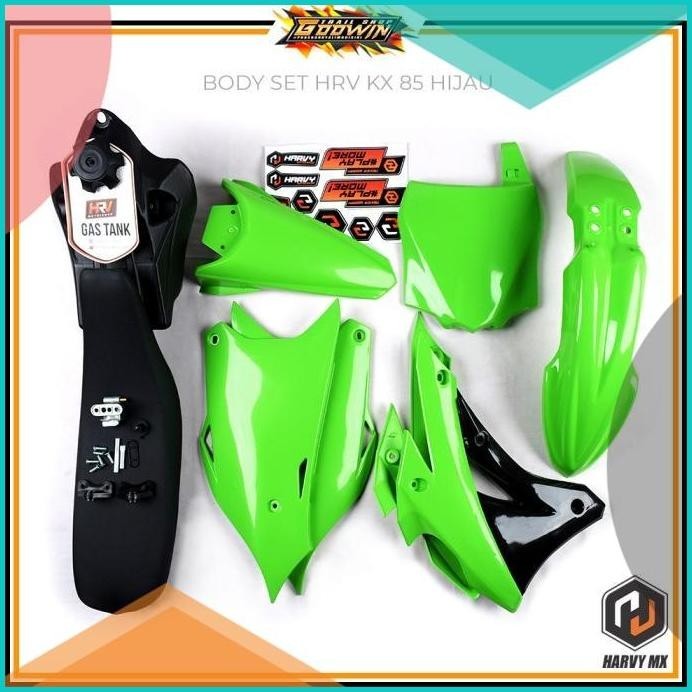 Body Trail Set Bodyset Cover Tangki Spakbor Depan Belakang HRV KX 85 1