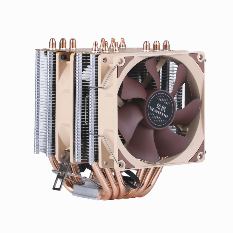 XUANFENG XF962 CPU / PC COOLER RGB 90MM DUAL FAN - 6 Heat Pipes