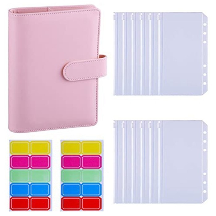 

Murah Terlaris A6 Pengikat Anggaran Planner Notebook Binder Set Amplop Uang Terlaris