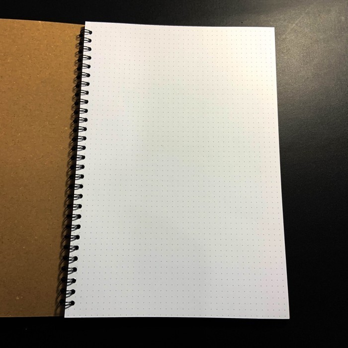 

Diskon [Tulis.Id] Basic White Paper Kraft Spiral Notebook B5 Gilaa!!!