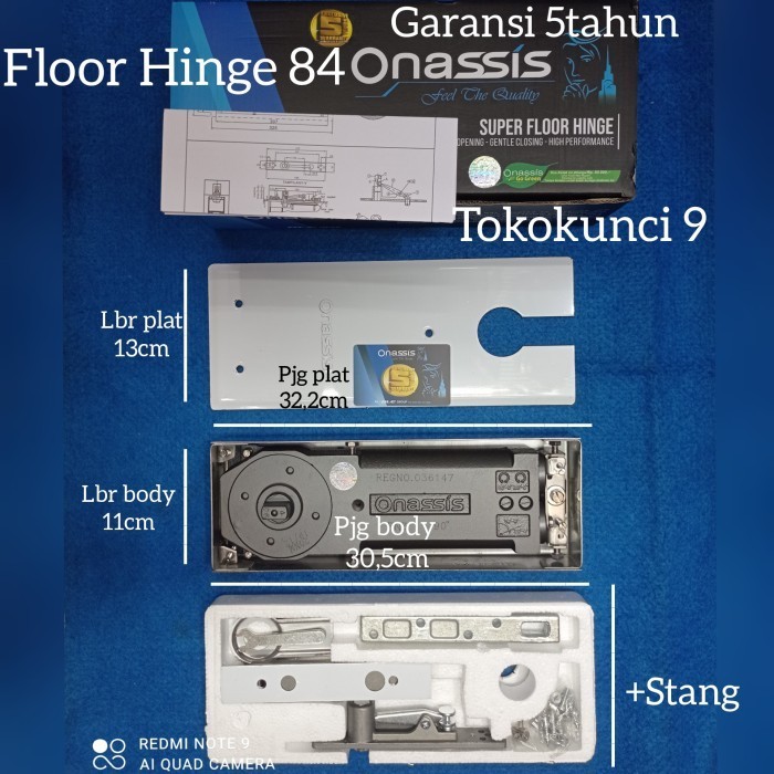 Floor Hinge Onassis Fh 84 Engsel Tanam Onassis Engsel Pintu Kaca