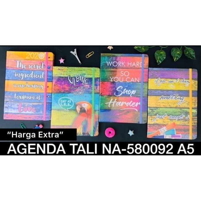 

Eklusif Agenda Tali A5 / Buku Catatan / Notebook / Buku Diary Karakter Rainbow Hemat
