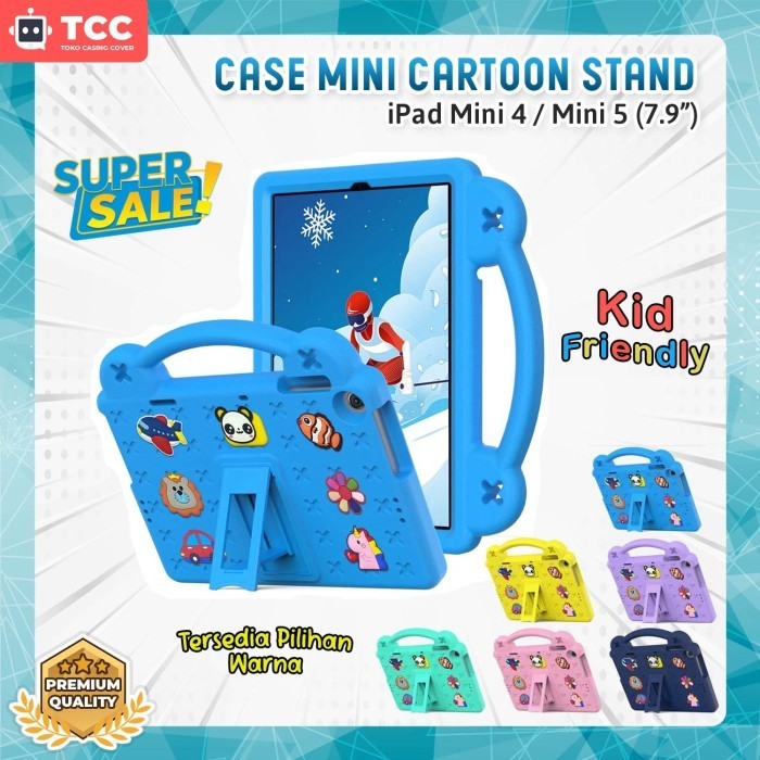 iPad Mini 4 / 5 7.9 inch Case Motif Cute Stand Casing Anak Eva Foam