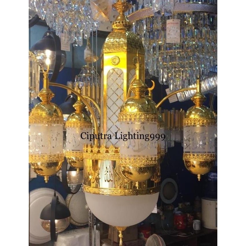 Miliki Lampu Hias Gantung Turki Masjid Mushola Nabawi Lafadz Rembboran