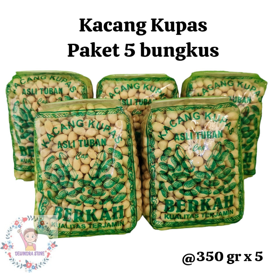 

Paket Hemat 5 Bungkus Kacang Kupas Kualitas Premium Bebas gula Organik