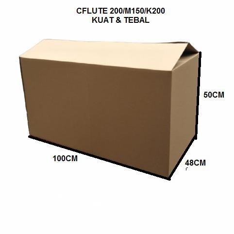 

Berkualitas Kardus/Dus/Box Besar CFlute uk.100x48x50cm Tebal & Kuat ~