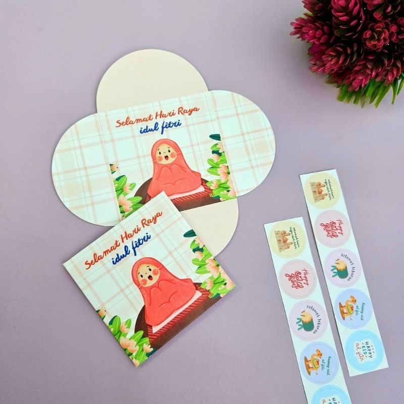 

( Isi 10 ) Amplop Lebaran Idul Fitri 1 Pack Isi 10 Lembar / Amplop Lebaran lipat free sticker / amplop lebaran lucu