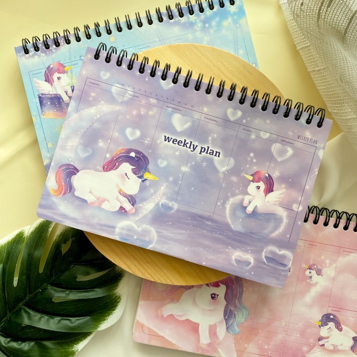 

Sale!!! Unicorn Weekly Planner Notebook / Buku Diary Lucu / Buku Agenda Harian Sale!!!