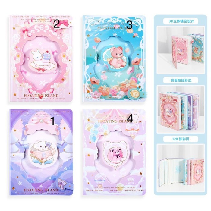 

Sale!!! Diary / Notebook Stoberry Baby / Floating Island / Agenda Lucu Import Diskon