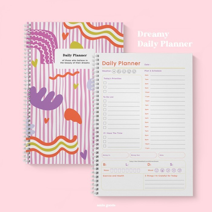 

Berkualitas Dreamy - Daily Planner || Planner, Agenda, Study Planner, Work Planner Limited
