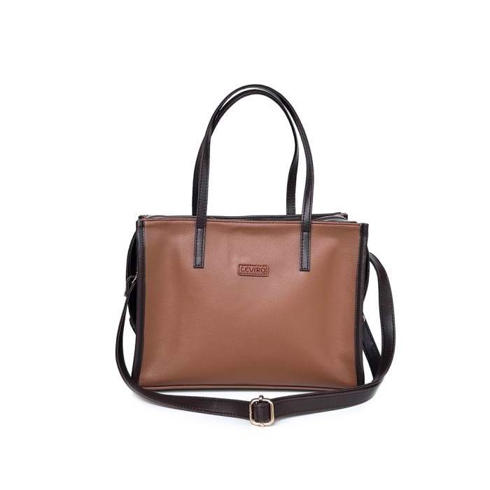 Ceviro Boa Shoulder Bag Tas Bahu Tas Kantor Wanita Mocca