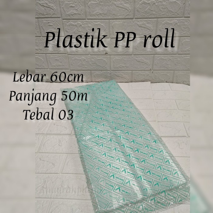 

@#@#@#] Plastik PP Roll 03 micron 60 cm 50 meter