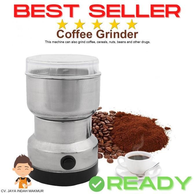___] Electric Coffee Grinder Mesin Giling Bubuk Kopi Penggiling Kopi 150W