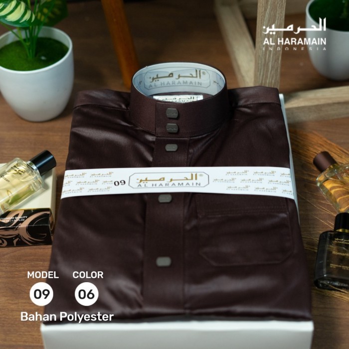CODAL Haramain Jubah / Gamis Pria Anak Premium (09) | Coklat Tua | - Coklat Tua 06, 34al haramain le