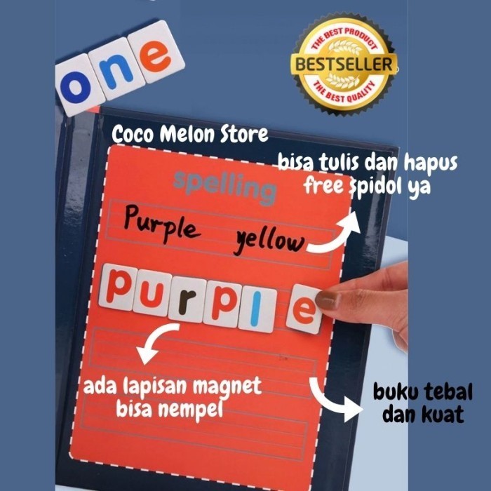 

Murah Mainan Anak Laki Laki Edukasi Cewek 6 Tahun Susun Kata Plus Magnet Promo