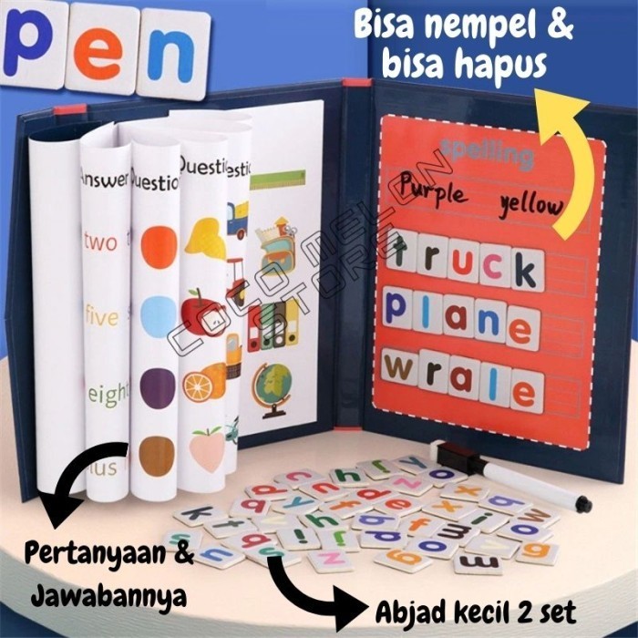 

Menakjubkan Mainan Anak Perempuan Edukasi 5 Tahun Spelling Game Book Magnet Bagus