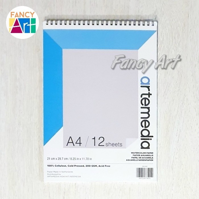 

Buruan Artemedia Watercolor Book A4 Wirebound 200Gsm 12Sheets Kertas Gambar Diskon
