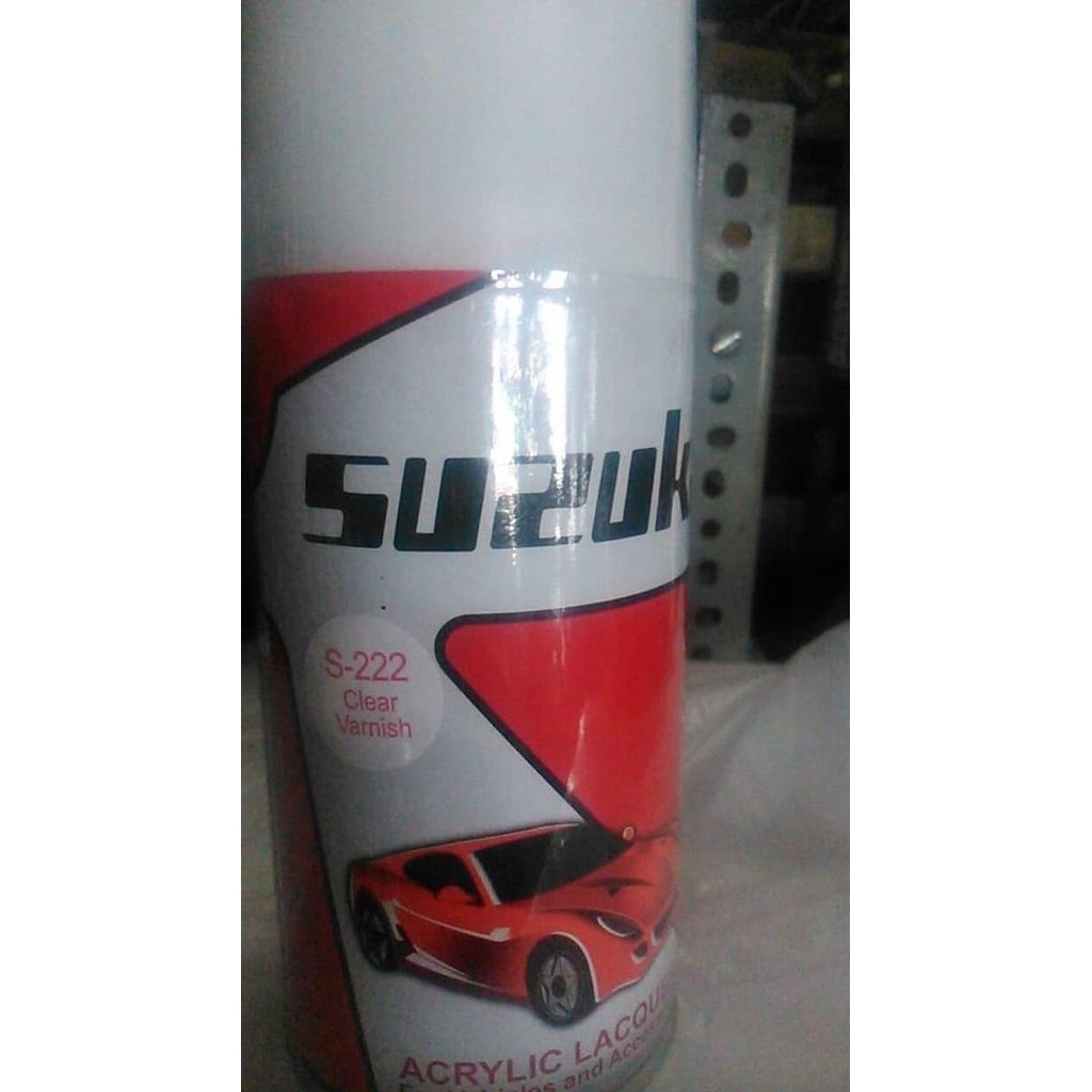 Kekinian Cat Spray SUZUKA CLEAR VARNISH S-222 Semprot Besi Bening S222 no pylox ,,