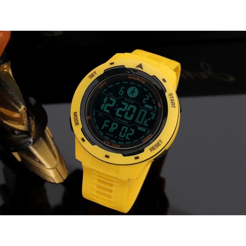 Jam Tangan Pria Suunto Digital Tali Karet