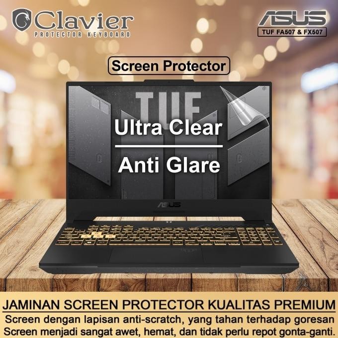 Model baru - Keyboard Protector Cover Asus TUF Gaming F15 FX507 FX507Z FX507ZC Tpu - SILIKON BENING 