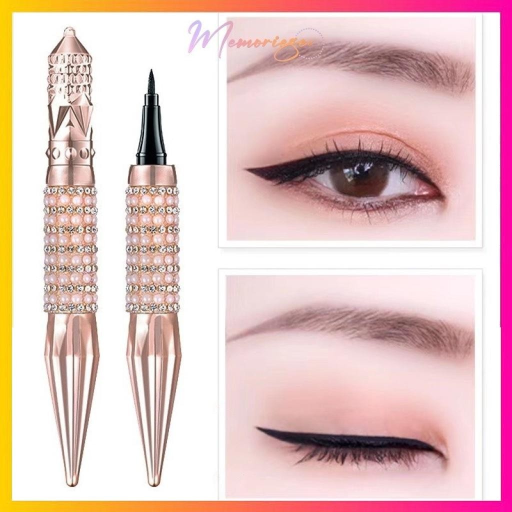 Douyin"  YZS Luxury Gold Eyeliner Hitam Tahan Air Eyeliner Pengeringan Cepat Eyeliner Cair Tahan Lam