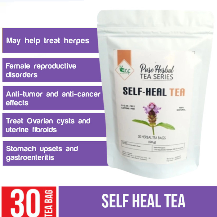 

Self Heal Tea : Prunella Vulgaris Flower Tea (30 Tea Bag)