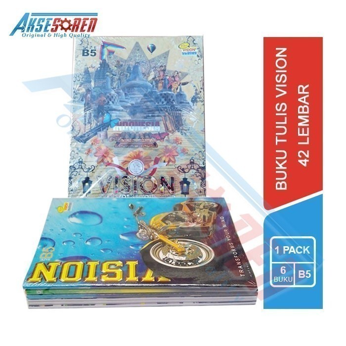 

Menakjubkan Buku Tulis Sekolah Campus Vision 42 Lembar [1 Pack] Boxy Kampus 1 Pak Terbatas