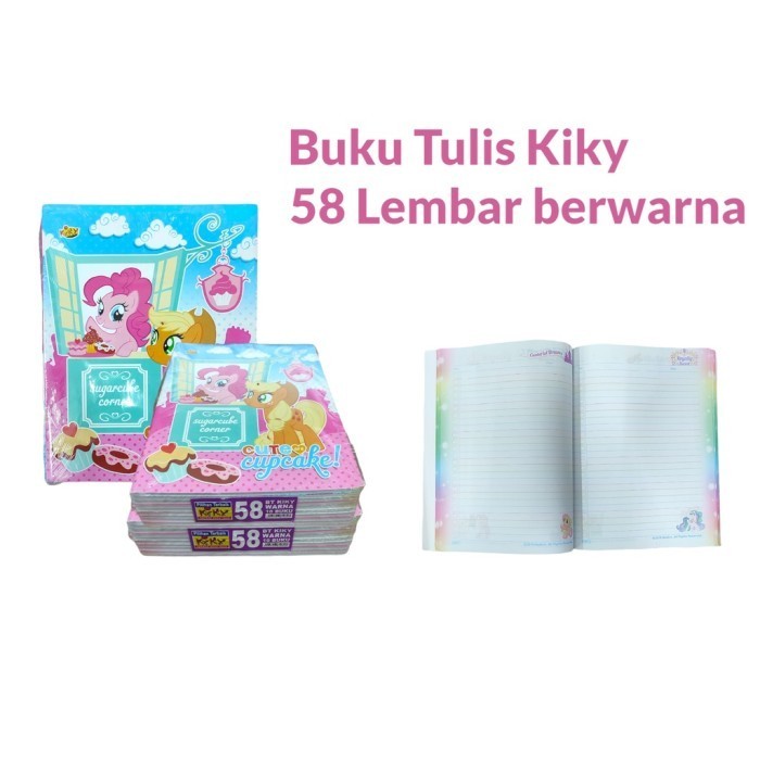 

Kusus Hari Ini Buku Tulis Berwarna Kiky 58 Lembar Kwarto Random Cover - Pak Hot Sale