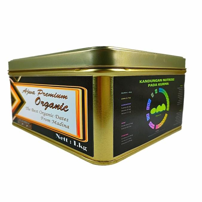 

Kurma Ajwa Premium Organic 1kg/Kurma Ajwa Jumbo Organic 1kg LA
