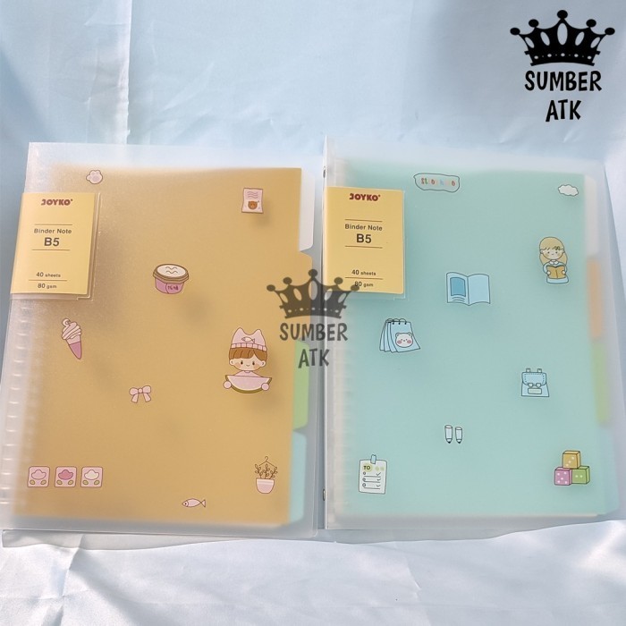 

Promo Bulan Ini Binder Note Cover Transparan Buku Tulis Joyko A5 Dan B5 Sticker Hemat