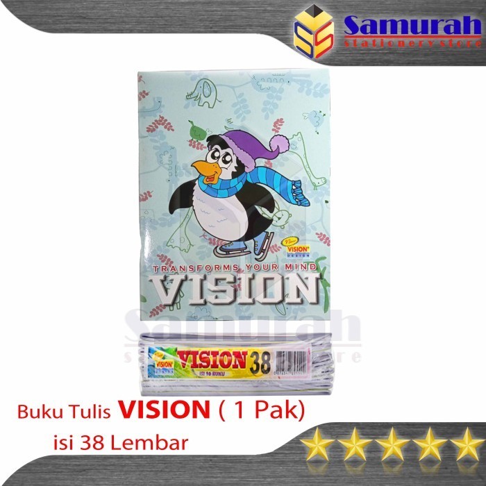 

Promo Bulan Ini Buku Vision 38 Lembar / Buku Tulis Sekolah Anak Tk Sd Smp 38 Lbr Murah Gilaa!!!