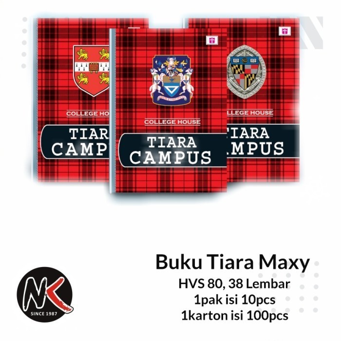 

Murah Buku Tulis Boxy Campus Tiara 38 Lembar Trendi