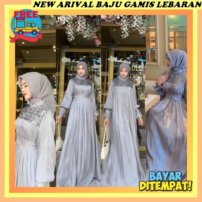 Ceruty Babydoll [ Salsabila_Cloting Cod ] Hasanah Syar'I / Gamis Syari Wanita/ Gamis Syar'I Bahan Ce