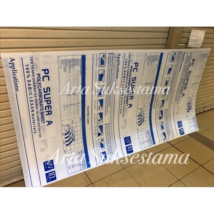 Polycarbonate Sheet 2Mm / Polikarbonat Lembaran / Polikarbonat Clear Original Dan Terpercaya