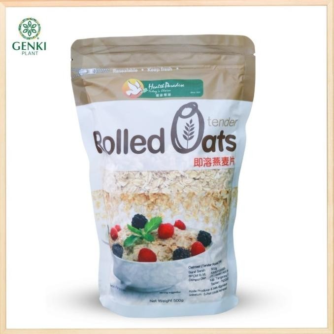 

Health Paradise Organic Tender Rolled Oat - 500g TB